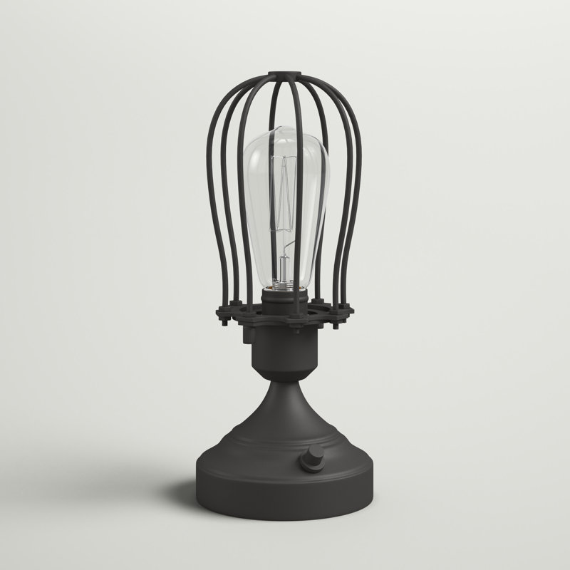 Lampe de table 11,5 po Zahra, Gris charbon