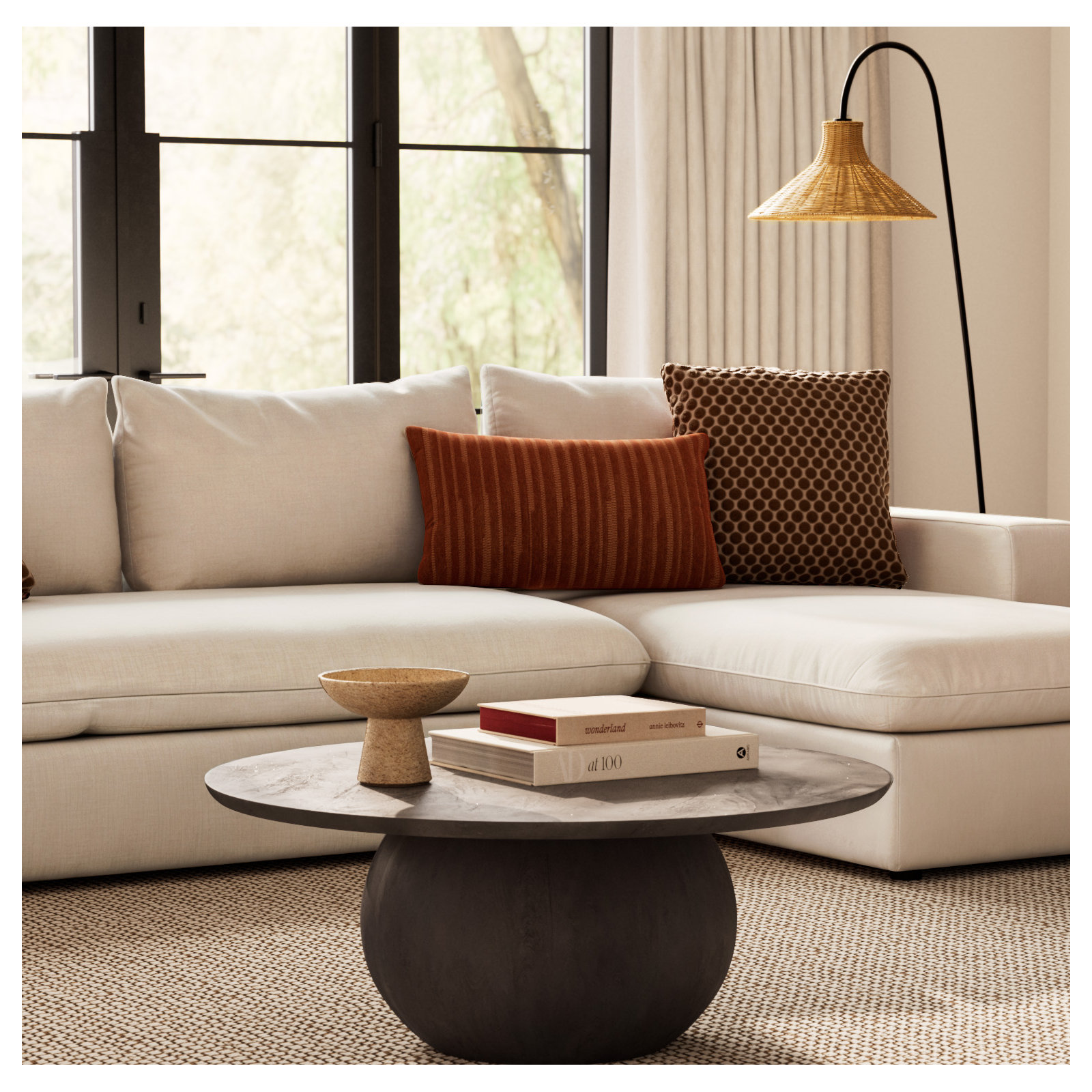 Iver Solid Wood Single Coffee Table, Black