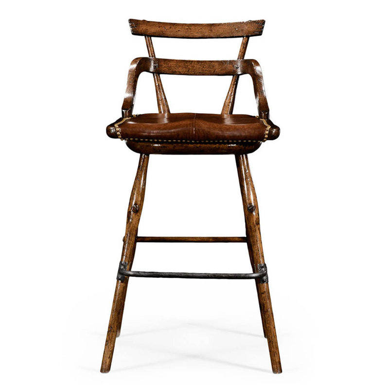 Tabouret de bar 30 po Sherwood, Chêne Tudor brun foncé, Marron foncé
