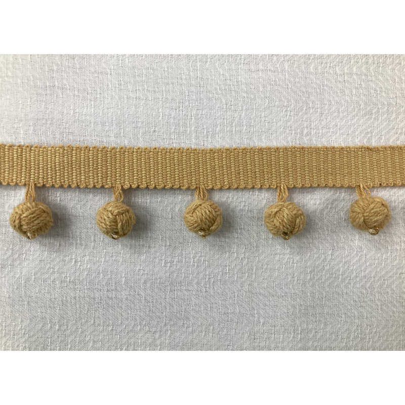 Bordure de frange nouée à la main, Doré