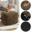 Repose-pieds repose-pieds en mousse viscoélastique avec repose-pieds de 15,8 po d'épaisseur avec housse lavable, rembourrage complet de 8,8 lb, accent de canapé, brun foncé