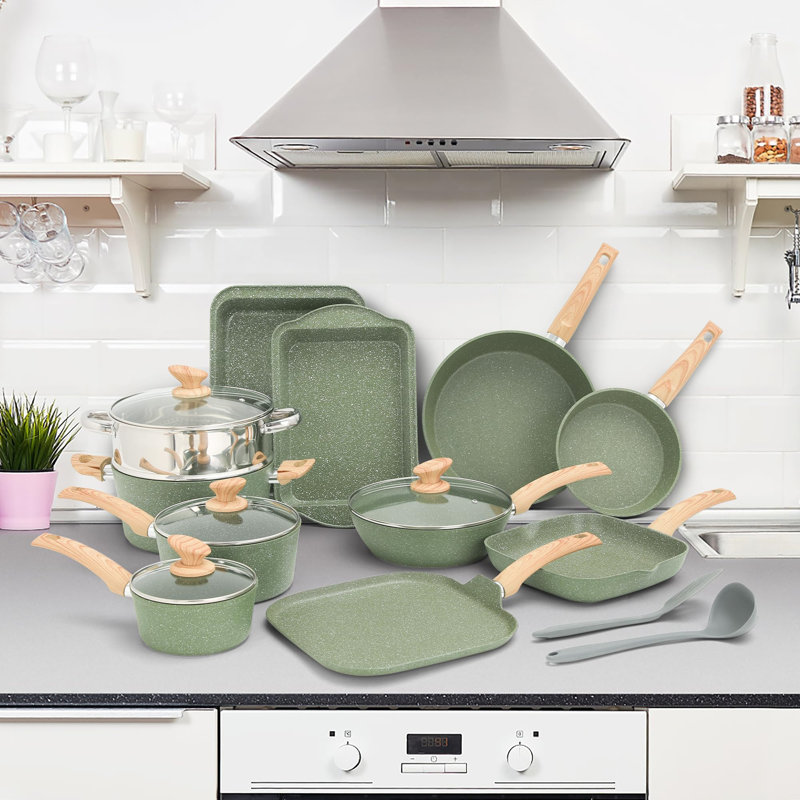 17 - Piece Ceramic Cookware Set