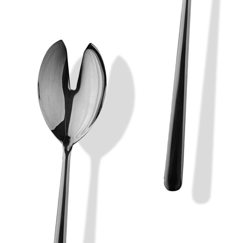 Linea 7 Piece Stainless Steel Hostess Set, Black Gold