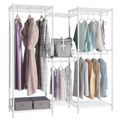 Breyawna 65.2'' Metal Rolling Clothing Rack