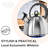 Oggi Brew Whistling Kettle 64 Oz / 1.9 Lt Black-86831560