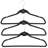 Lopp Plastic Velvet Hangers Non-Slip Heavy Duty Standard Hanger for Suit/Coat