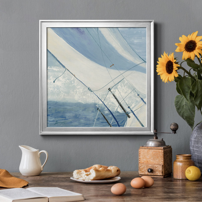 Bow Bow - Reproduction d'art sur toile encadrée, H 17,5 po x l 17,5 po x P 1,5 po, Cadre en érable