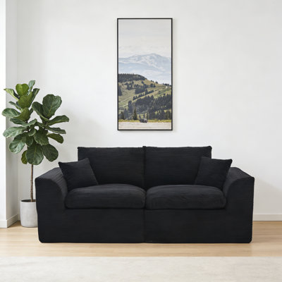 Modular Sectional Sofa Cloud Couch,Comfy Cloud Modern Sofa,2 Seater with Cushion Covers Removable Furniture for Living Room Bedroom Apartments Dorms,No Assembly Required