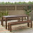 Outdoor Table And Two Benches