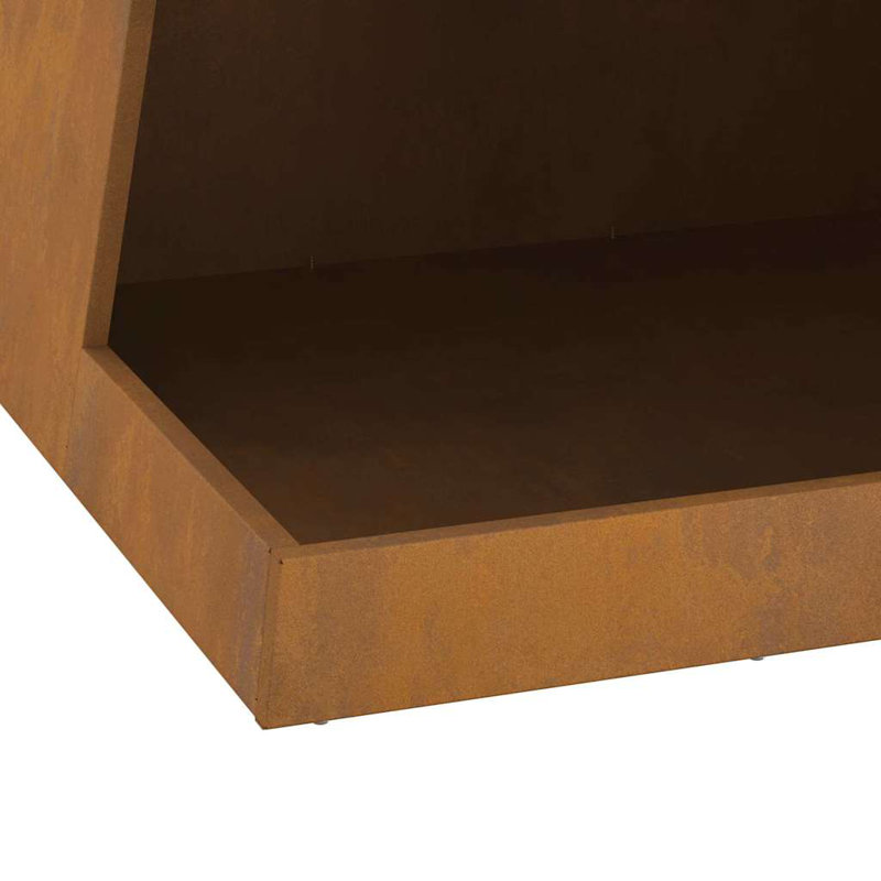 Outdoor Fire Pit, 100cm H x 50cm W x 50cm D, Brown