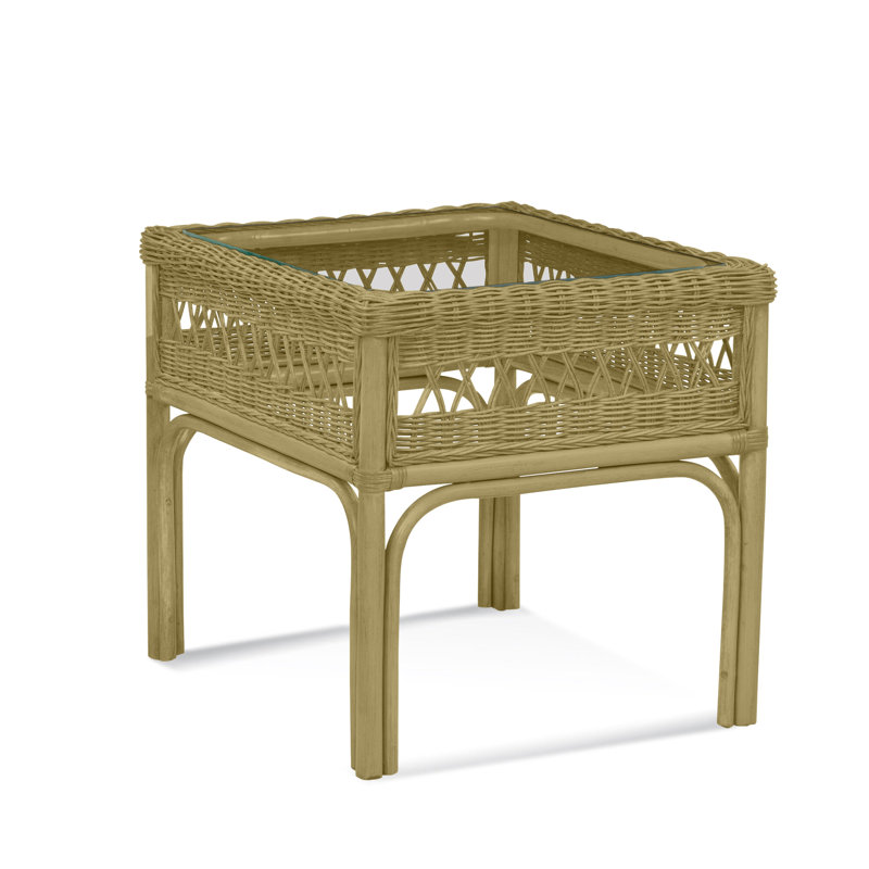 Nassau End Table, Brass, 22" H x 26" W x 22" D