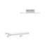 Ensemble de 2 tablettes murales flottantes de 47 po de largeur Smooth Matte Modern