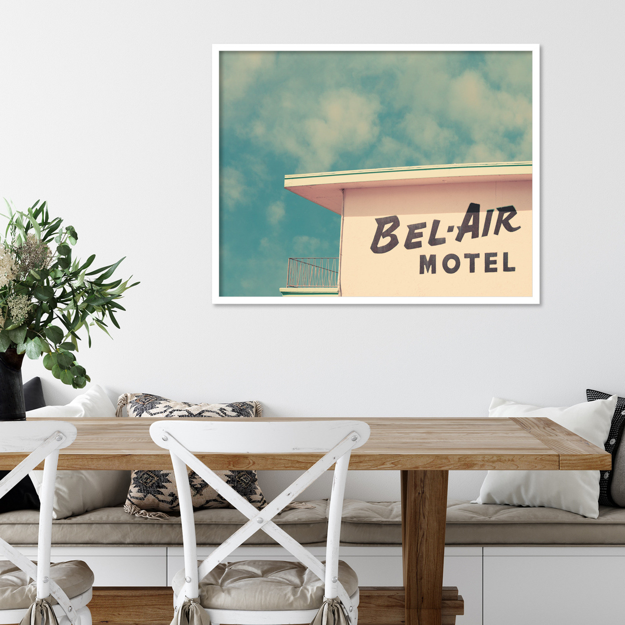 BelAir by Robert Cadloff, White, 27.25" H x 34.25" W x 0.88" D