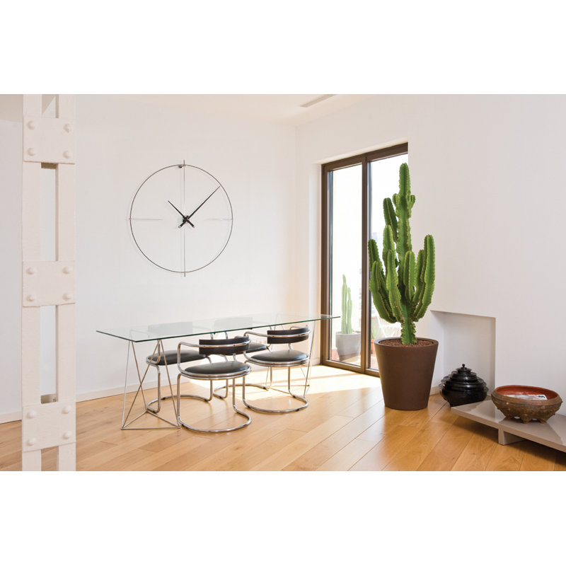 Bilbao Metal Analog Wall Clock, Black/Black