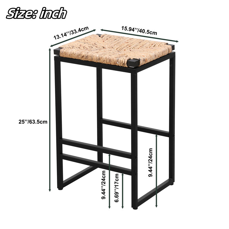 Tabouret de comptoir 25,44 po Merrlyn, Brun