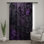 Rideaux à motif floral mauve complexe, voilages et voilages à motif floral - 1 panneau