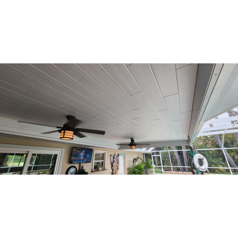 39.4'' L x 6.5'' W Smooth Polystyrene Glue Up Ceiling Tile In White