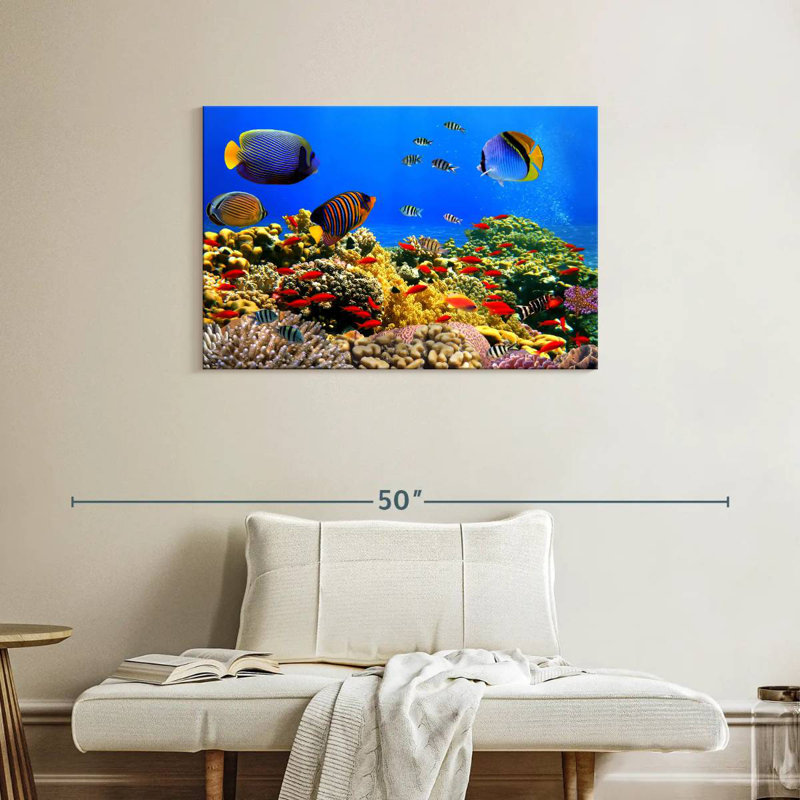Underwater Life, 24" H x 36" W