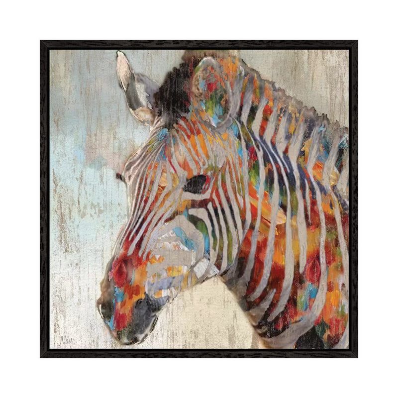 Nan - Wrapped Canvas Print, 66.04 cm H x 66.04 cm W, Black Floater Framed
