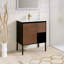 Meuble-lavabo simple 30 po avec plateau en acrylique Dasie