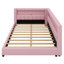 Modern Upholstered Platform Bed Featuring USB Ports and LED Belt-228823725-228823722