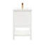 Meuble-lavabo de 20 po avec lavabo en céramique intégré-559211498
