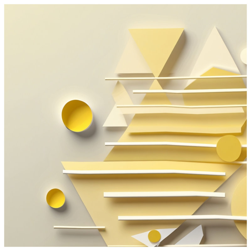 Couvertures à formes géométriques jaunes, 60 po L x 80 po H