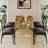 5 - Piece Dining Set, Vintage Dining Table With 4 Padded Seats-1174470843