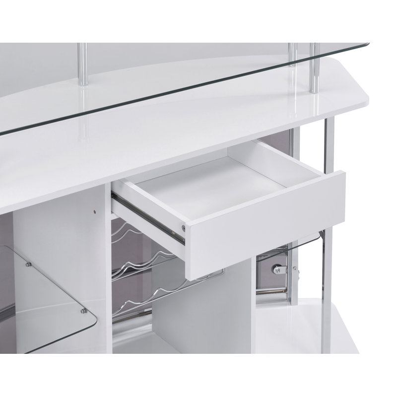 Diehl 59'' Home Bar, White