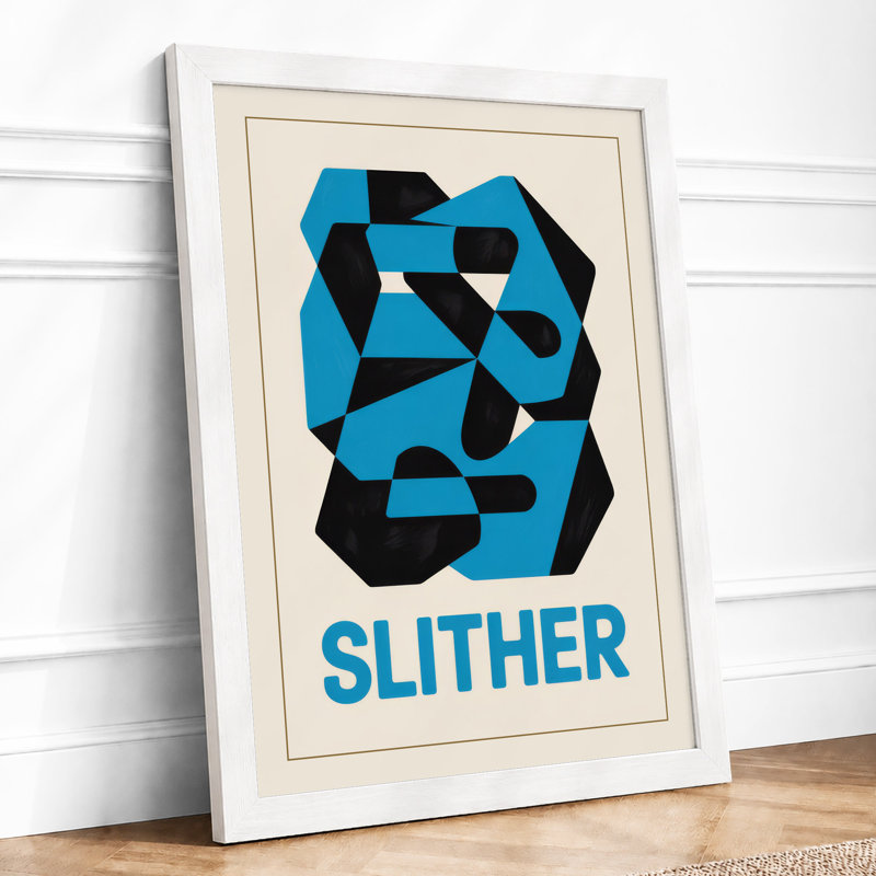 Slither Modern - Print, A3 - 42.0 x 29.7 cm, White