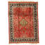 Hand Knotted Area Rug in Red And Blue