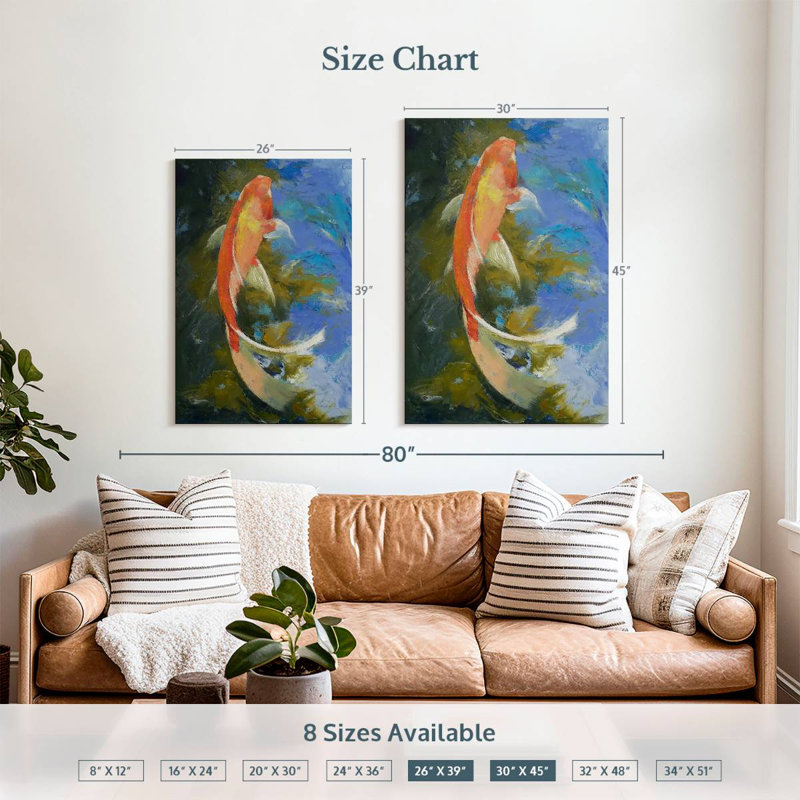 Brampt Butterfly Koi, 39" H x 26" W