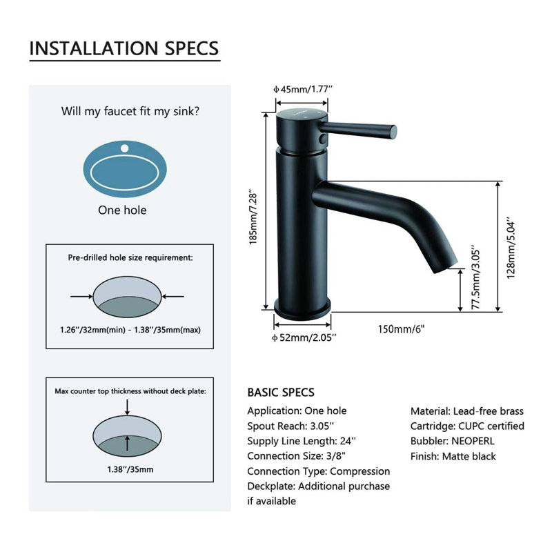 Single-handle Bathroom Faucet