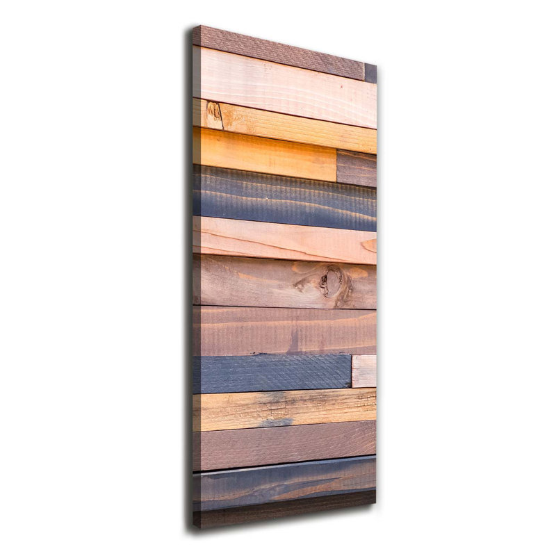 Wooden Wall - Wrapped Canvas Print