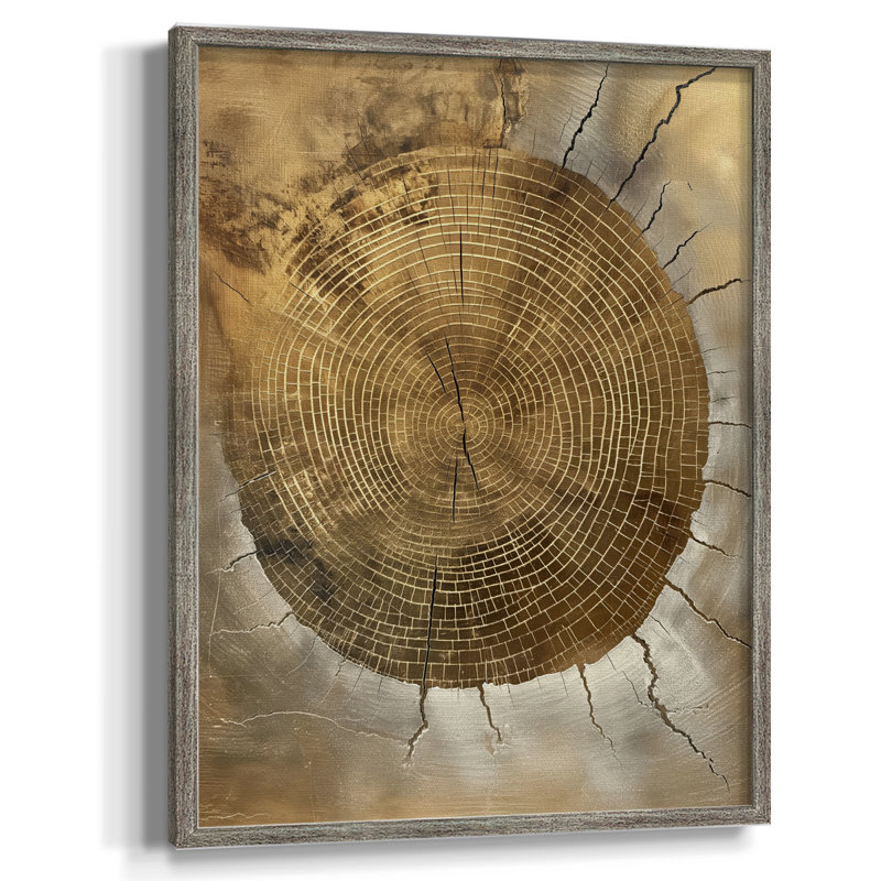 ABSTRACT Series CCX III, reproduction encadrée - bois massif, H 30 po x l 24 po