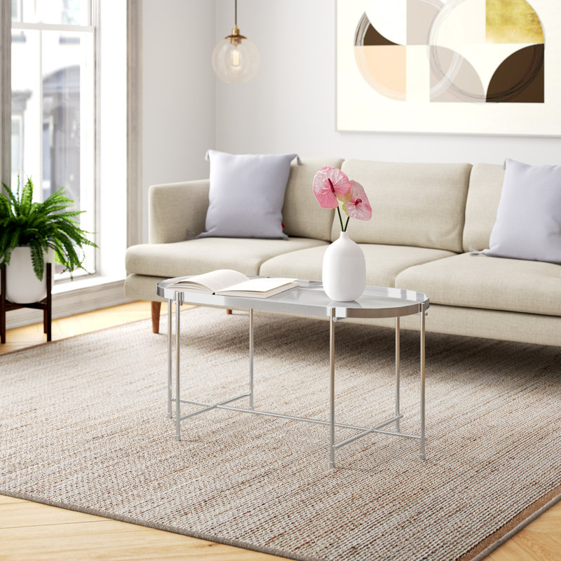 Luna Coffee Table, Chrome