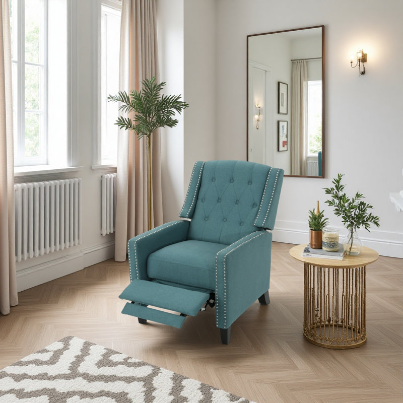 Chaise en tissu Classic, Sarcelle