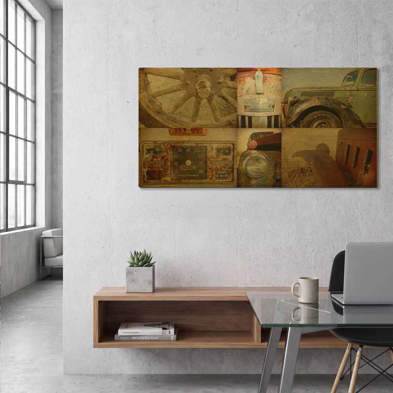 « Pièces vintage » de Jessica Rogers, tableau mural en métal doré, 122 x 61 cm, 48 po x 24 po
