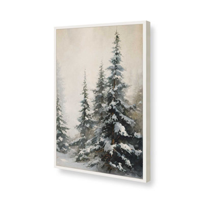 «Winter Pines III» par Jo Moulton, reproduction d'art sur toile