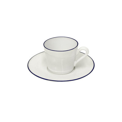 Tasse et soucoupe en grès Beja