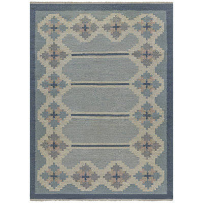 Vintage One-of-a-Kind Rectangle 4'6" X 6'4" Hand Knotted Area Rug