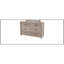 Mobilier de chambre rustique gris clair à 6 tiroirs avec poignées en métal de style rustique