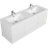 60" Wall-Mounted Floating Bathroom Vanity with Double Basins & Soft Close Drawers-1688049502