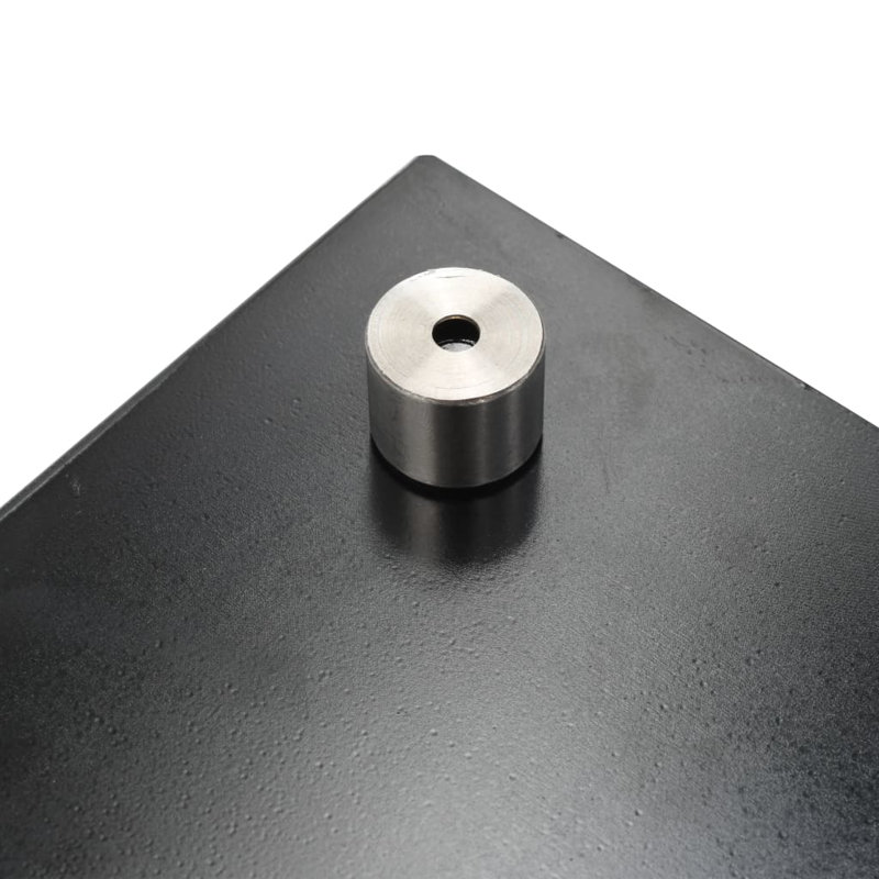 Howse 60cm W x 80cm L Glass Peel and Stick Field Tile, Black