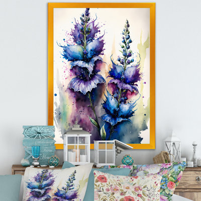 " Blue And Purple Delphinium "