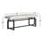 Anais Genuine Leather Upholstered Bench with Shelves