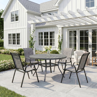 Albertine With Stackable Textilene Chairs
