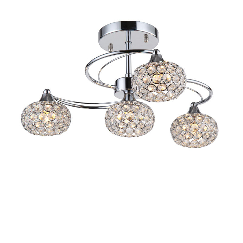 Plafonnier semi-encastré 4 lumières Kent