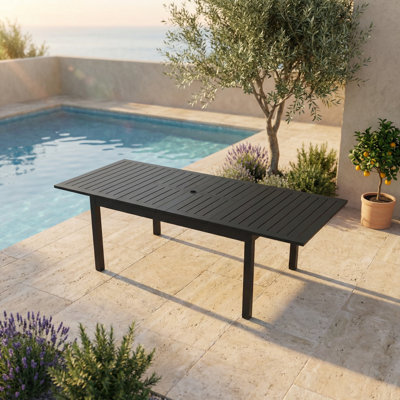 Dwyer 63" Extendable Patio Dining Table