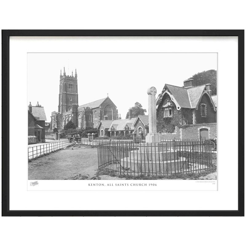 Kenton, All Saints Church 1906 - Single Picture Frame Print, 40cm H x 50cm W x 2.3cm D